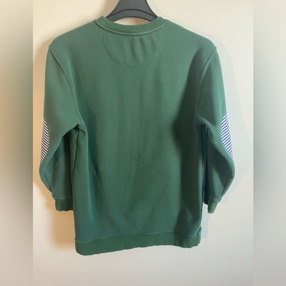 MARLEYLILLY Green Crewneck Sweater with Elbow Patches Y’all - Picture 5 of 7